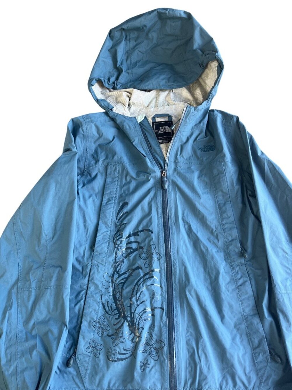 The North Face Womens HyVent DT Hooded Jacket Blue S